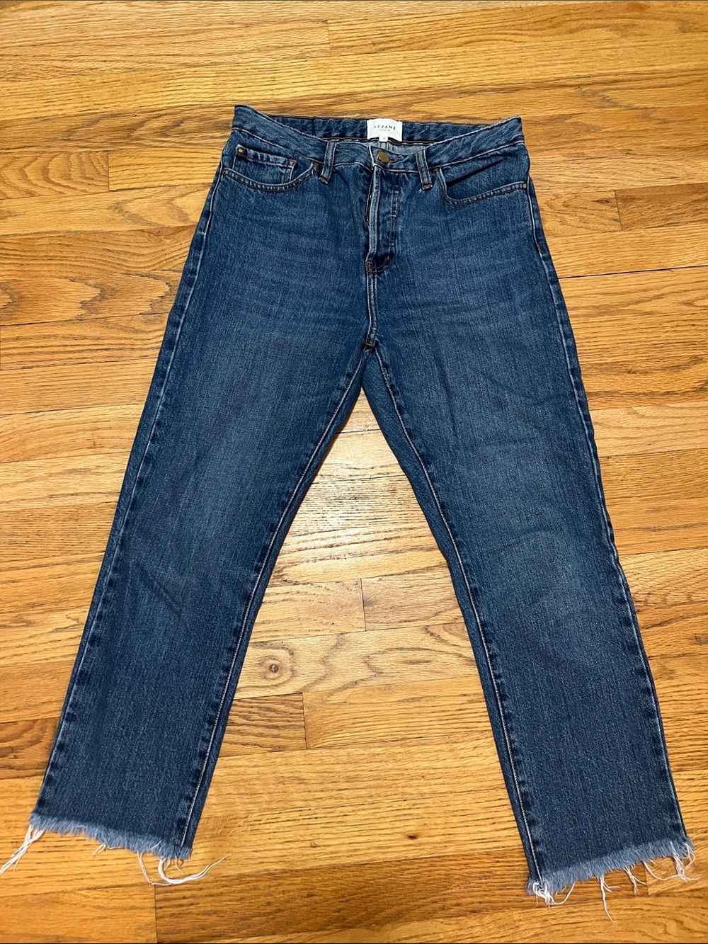 Sexane button got crop jeans 28